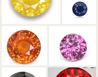 Paire De Saphirs Orange Padparadscha 14 Ct Naturels Certifiés - Sri Lanka - Neuf