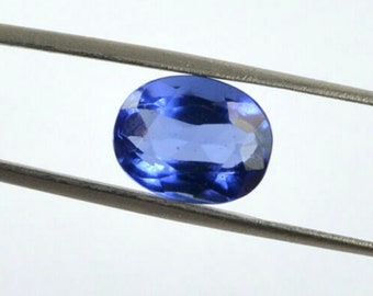 In het lab gemaakte blauwe saffierdiffusie ovale gefacetteerde losse edelstenen, geboortesteen september (6 x 4 mm - 20 x 15 mm)