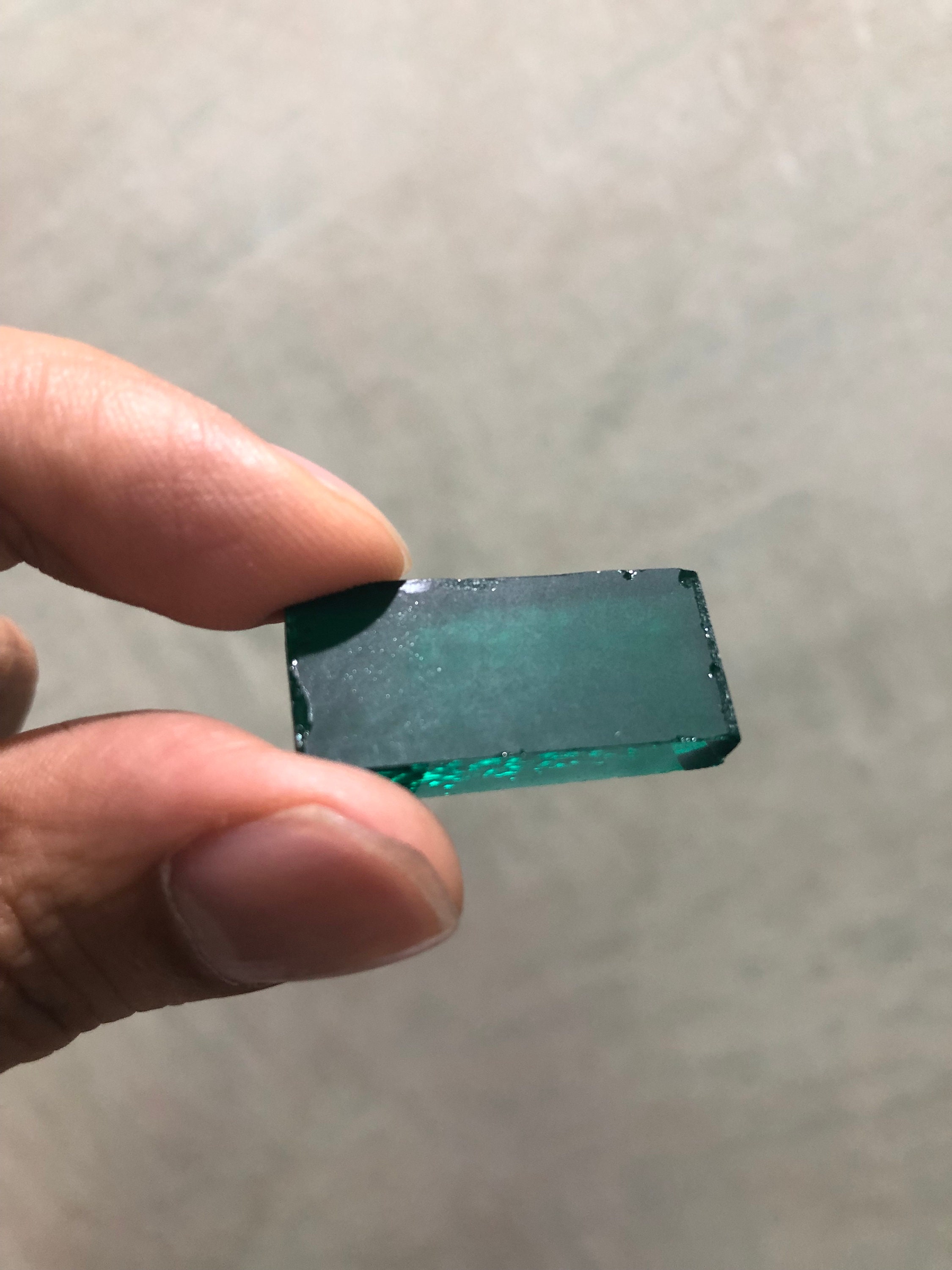 Loose Rough Green Hydrothermal Emerald Stones Labcreated Etsy