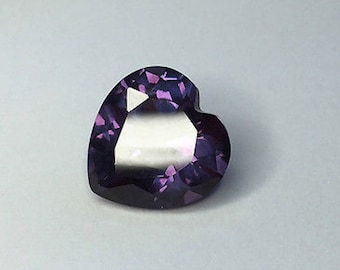 Piedras preciosas sueltas facetadas de corindón de alejandrita creadas en laboratorio (3 x 3 mm - 15 x 15 mm)