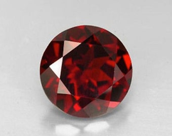 Red Garnet CZ Diamond AAA Stones Round Faceted Cubic Zirconia