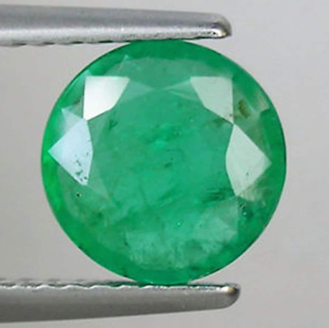 Genuine Natural Emerald AA Quality Round Loose Gemstones for Jewelry ...