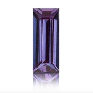 Lab Created Pulled Alexandrite Chrysoberyl True Color Change Baguette Faceted Loose Czochralski Method, Alexandrite Jewelry(3x2mm - 12x10mm)