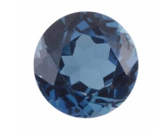 Natural Genuine London Blue Topaz Round Faceted Loose Gemstones, November Birthstone (1mm - 10mm)