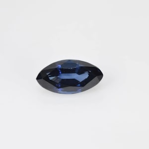 Natural Blue Sapphire Gemstone, Marquise Faceted Loose Sapphire Stones for Jewelry, September Birthstone, Heated Sapphire (4x2mm - 7x3.5mm)