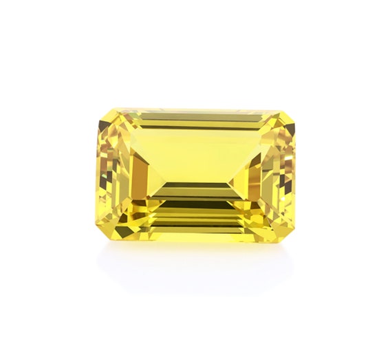 Created yellow best sale sapphire