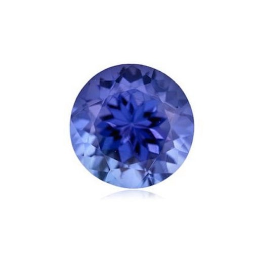 Natural Genuine Blue Zircon Round Faceted Loose Gemstones for Etsy