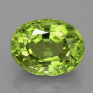 Natural Genuine Unheated Peridot Apple Green AAA Oval Faceted Loose Gemstones for Luxury Jewelry Makings, August Birthstone (4x3mm - 11x9mm)