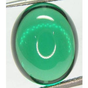 Nano Crystal Emerald Green Color Oval Cabochon AAA Loose Gemstones for Jewelry Makings, Heat Resistant (5x3mm - 20x15mm)