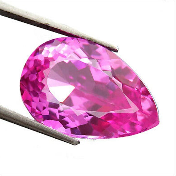 Lab created pink sapphire shop loose stones