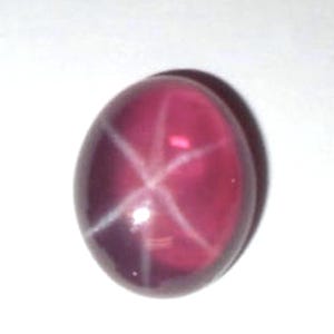Lab Created Transparent Star Ruby Oval Cabochon 6 Rays Loose Gemstones for Jewelry Makings (7x5mm - 18x13mm)