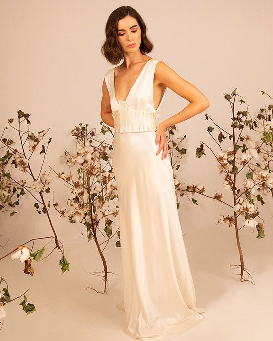 Wide Bridal Wedding Dress Leather Belt Bridal Belt, Wedding Belt, Unique Bridal  Belt, Silk Bridal Belt,