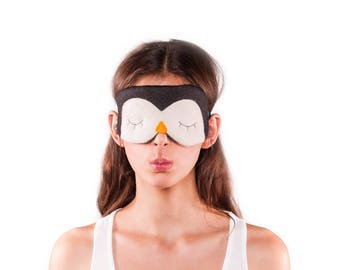 Natural Felt Breathable Penguin sleep eye mask, high quality eye mask, night mask, nap mask, mask for yoga