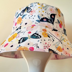 Adult bucket hat with a wide brim - Large