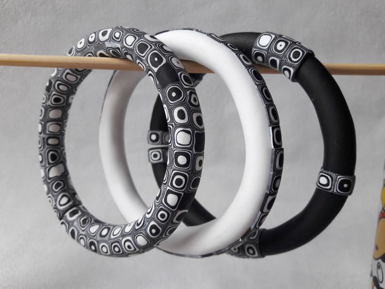 black and white bracelet image 4