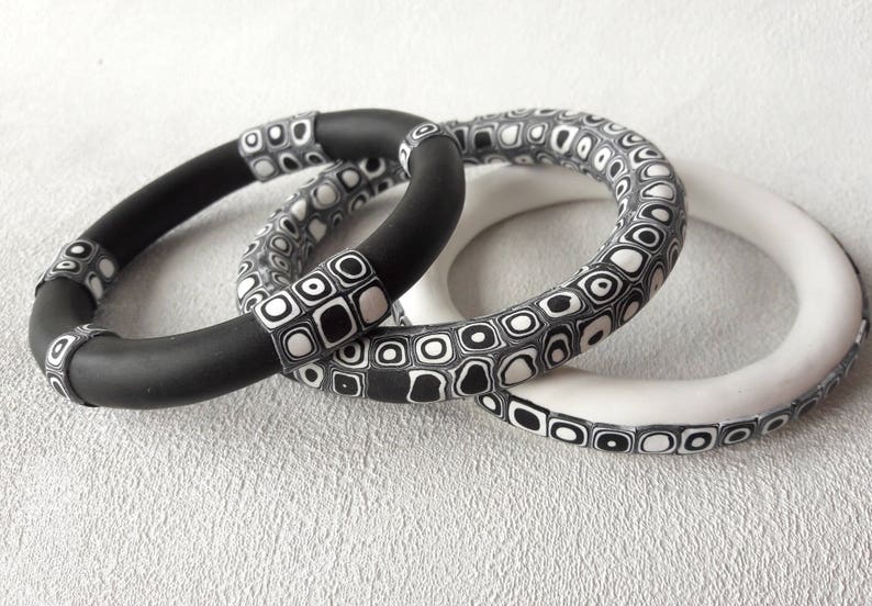 black and white bracelet image 3