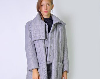 Collared Shawl Puffer Coat, Avantgarde Warm Jacket, Japanese Coat Women, Winter Puffer Jacket, Asymmetric Plus Size Coat, Ladies Jacket Coat