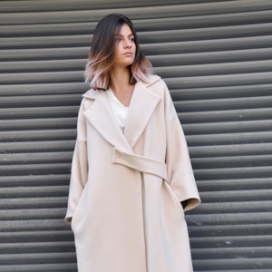 Pink Cos Wool Coat, Woolen Coats for Women, Plus Size Winter Coat, Trench Coat Women, Maxi Wool Coat, Long Wool Coat Ladies, Long Coat Women