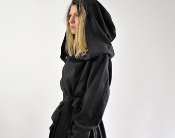 Hooded Wool Coat, Winter Coat, Hooded Cloak, Merino Wool Coat, Long Coat, Plus Size Clothing, Princess Coat, Wool Coat Women, Warm Coat