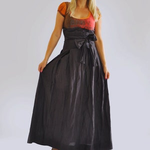 Women Brown Skirt, Long Skirt, Winter Skirt, High Waist Skirt, Taffeta Skirt, Elegant Skirt, Cocktail Skirt, Maxi Skirt, Plus Size Skirt