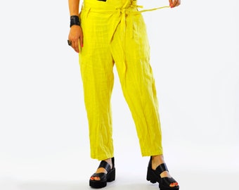 Lemon Yellow Pants - Etsy