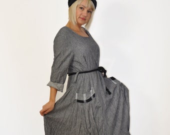 Maxi Dress For Women, Oversized Dress, Cotton Dress, Long Sleeve Dress, Plus Size Clothing, Loose Dress, Plus Size Maxi Dress, Spring Dress