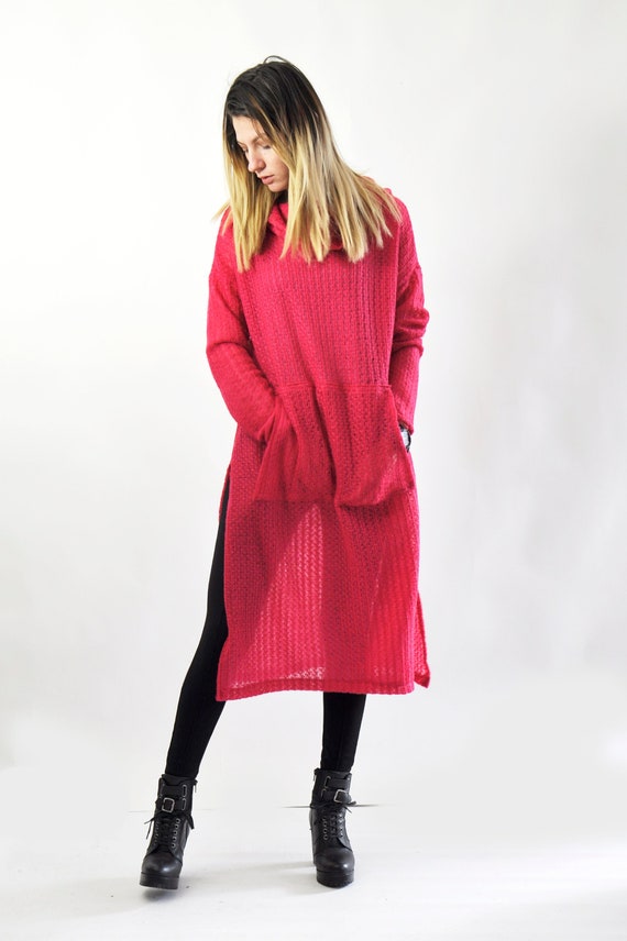 Wool Sweater Dress Maxi Dress Women 