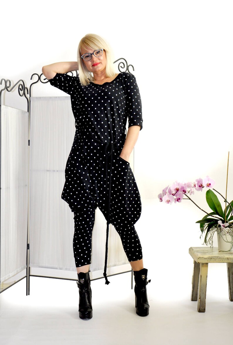 black harem jumpsuit