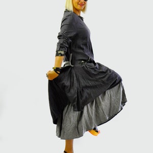 CrossNeck Maxi Wool Dress
