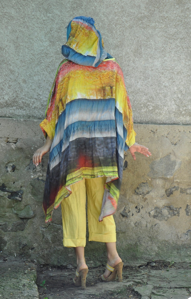 Long Maxi TunicLoose Natural Linen TopWoman plus size TunicLinen shirtMaxi KaftanSummer Long TopExtravagant TunicOversize shirtT1808