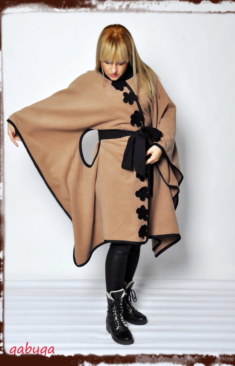 Cashmere Coat Women Cape Winter Cape Coat Warm Cape Plus Etsy