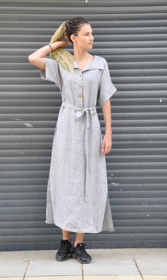 Maxi blouse jurk clearance