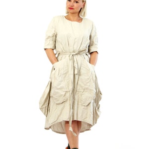 White Summer Dress, White Cotton Dress, Plus Size Clothing, White Midi Dress, Casual Loose Dress, Womens Dress, Staying Home Dress, Lounge