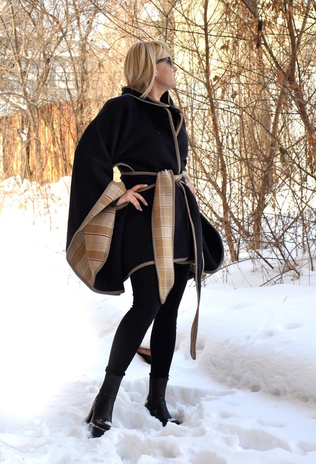 cape coat size 22
