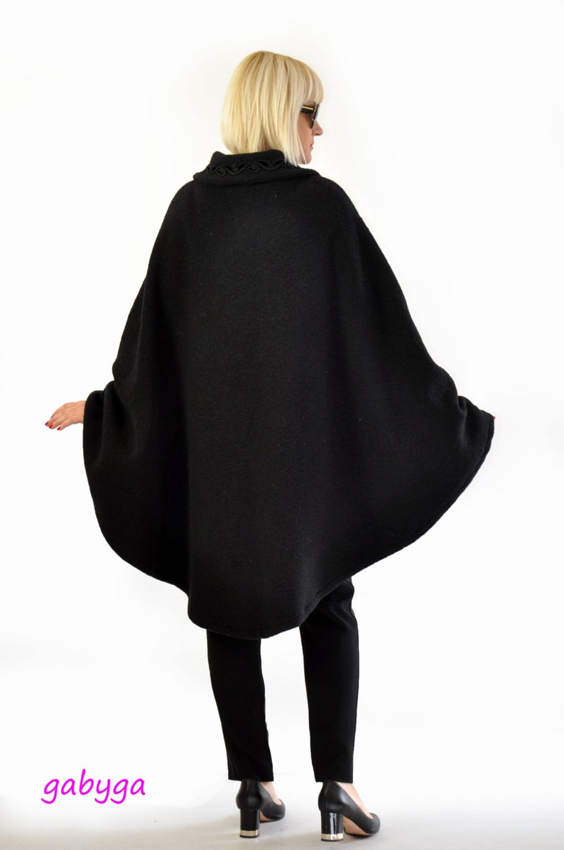 Wool Cape Coat Wool Coat Women Cape Winter Plus Size Etsy