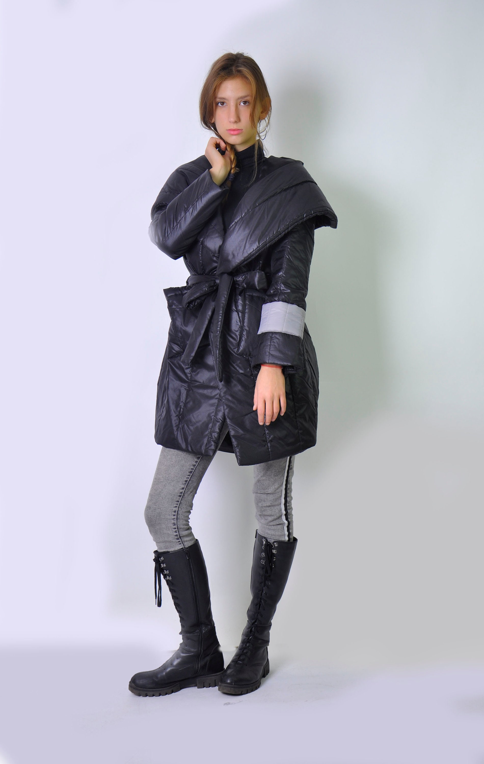 【chuclla】Oversized light coat Color Blocked Trench Coat by Mackintosh- La Garçonne