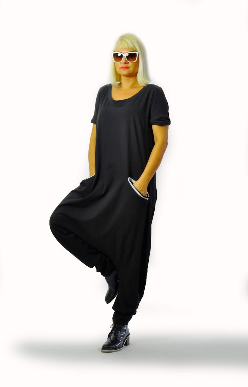 Jumpsuit Women Plus Size Jumpsuit Loose Jumpsuit Harem Etsy UK