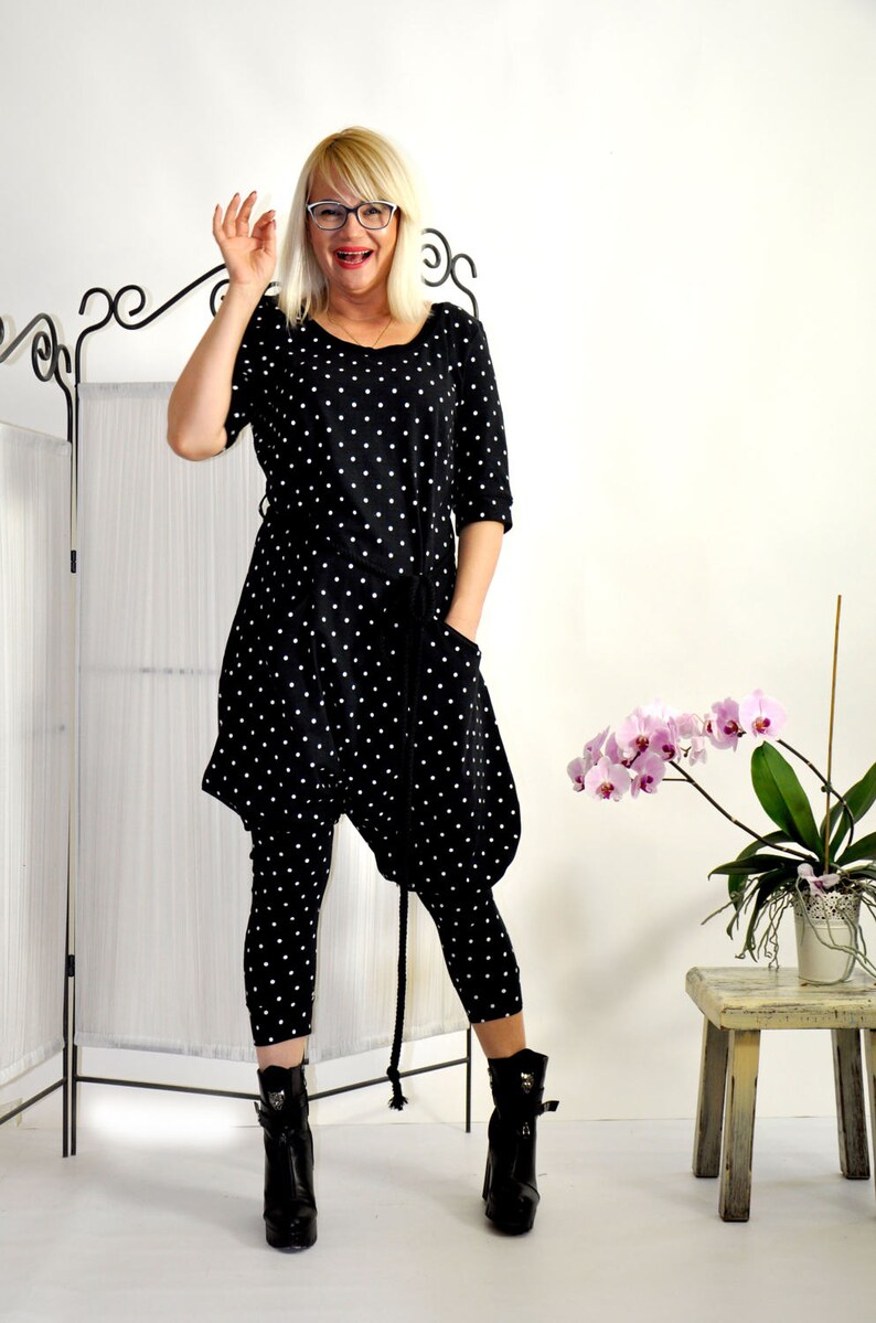 black harem jumpsuit