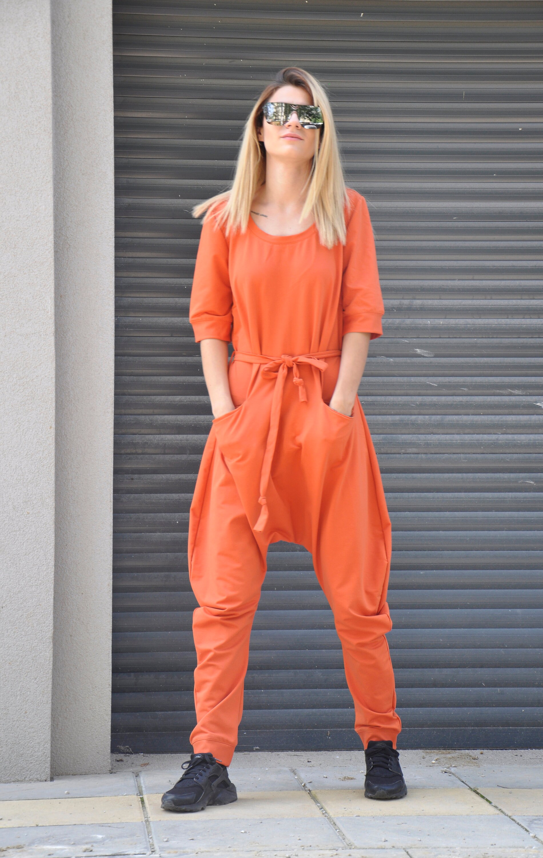 loose comfortable cotton jumpsuit