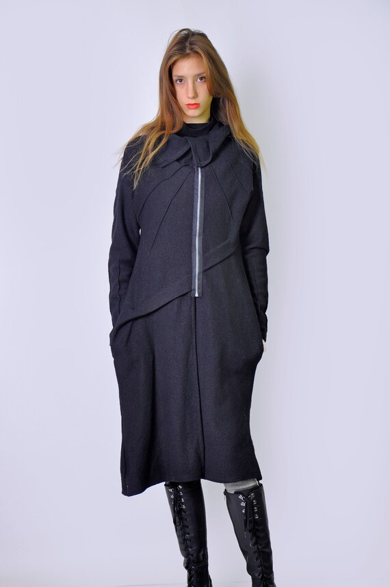 Evening Wool Flared Trench Coat for 