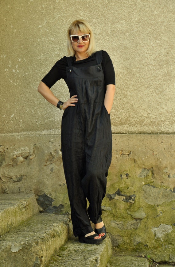 plus size pinafore jumpsuit