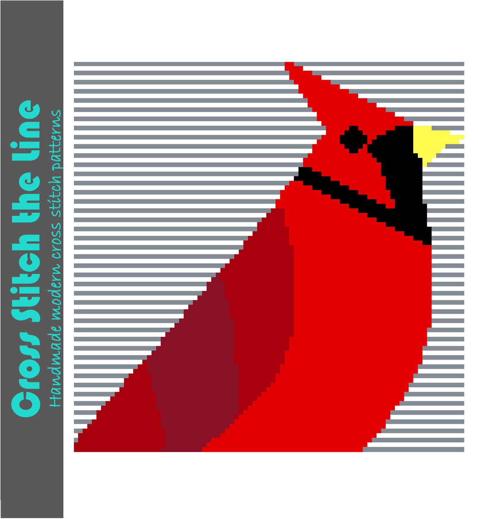 Modern Cross Stitch Pattern Inspired by Charley Harper. Retro Etsy UK