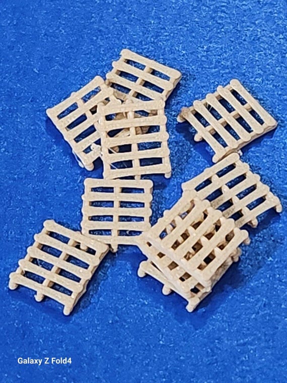 20 Holz-Farbpaletten Für Modellbahn N-Spur 1:148 ? Produktbild-Vorschau 1