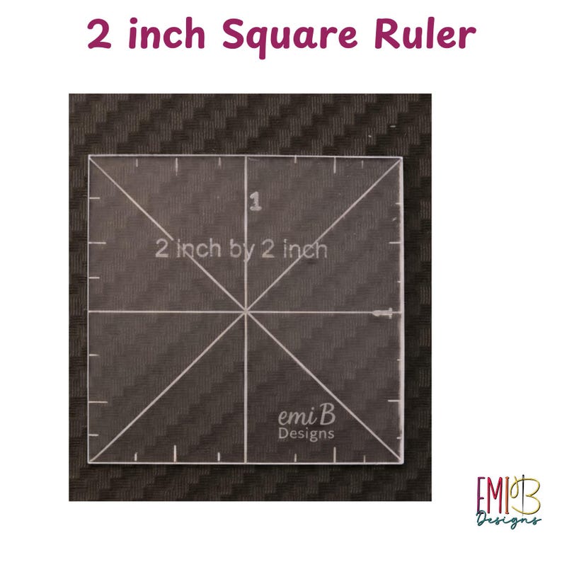 2 Inch Square Acrylic Sewing Ruler - Etsy