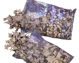 MDF Sparkle Star Craft Shapes 3mm 900g Bulk Lot Mixed Sizes Celestial Twinkle