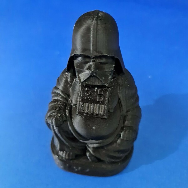 Darth Vadar Pop Buddha Black, 3D Printed Star Wars 4 Inch Display Model