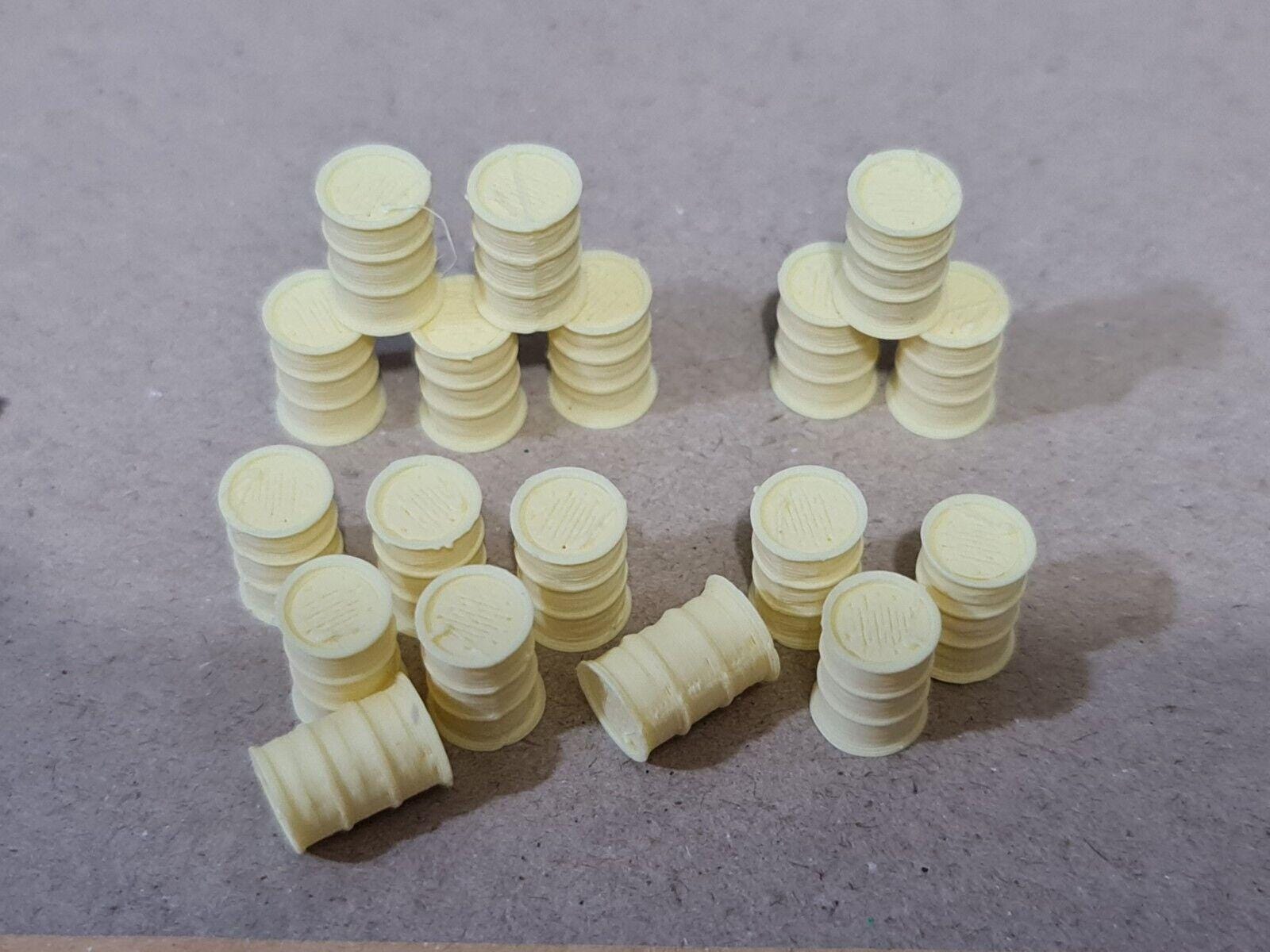 OO HO Scale 1:76 Black Plastic Oil Barrel Scenery 18 Pack OO GAUGE 1:76 ...