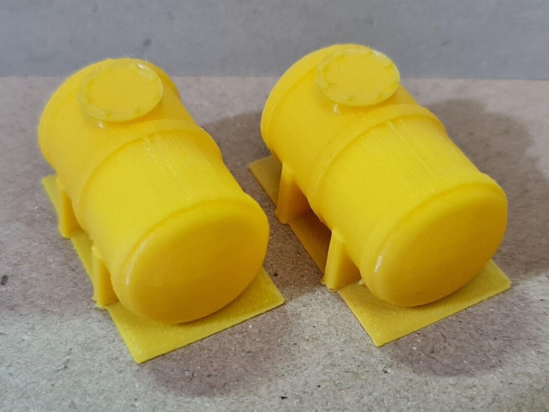 New 2-Pack OO/HO Scale Fuel Tank Bodies - 1:76 Scale Unpainted Model Railway Scenery