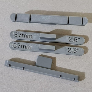 New 4 Pack Grey 72mm OO/HO Gauge Parallel Track Tools Model Railway Train