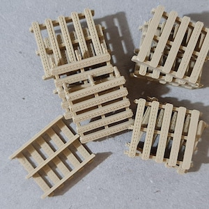 New Wood Colour Pallets O Gauge 1:48 Scale Models Train Railway (10 Pack)